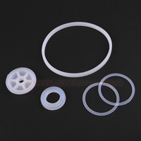 Joint d'étanchéité en silicone moulé sur mesure, rond, transparent, blanc, de qualité alimentaire |   Sur mesure uniquement