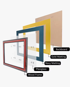 Tùy chỉnh màu đen/anh đào khung gỗ cho giấy chứng nhận tốt nghiệp UV in bằng tốt nghiệp Độ Khung Ảnh Đại Học Logo vật liệu thủy tinh - Product Image 3