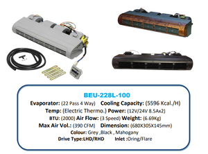 Thiết Bị Bay Hơi Dòng Điện Xoay Chiều Bộ Điều Khiển BEU-228L-100 12V Điều Hòa Không Khí Cho Xe Máy Kéo Xe Buýt <span class=keywords><strong>Mini</strong></span> - Product Image 2