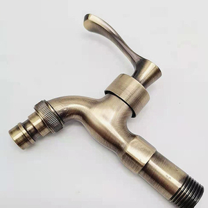 Robinet mural FSH OEM en laiton antique pour jardin, eau froide uniquement, avec <span class=keywords><strong>raccord</strong></span> rapide pour machine à laver - Product Image 2