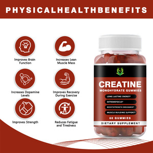 Custom Creatine Monohydrate Chewable <b>Gummy</b> for Gain Lean Muscle Improve Performance and Strength Supplement Gummies <b>Candy</b> - Product Image 3