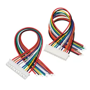 22AWG laki-laki Xh2.54 2.5 2.54 MM 2-pin 4Pin 12pin 11P 2 3 4 5 7 8 9 11 12 posisi Pin JST XH konektor tunggal kawat Harness