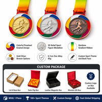 Trophée de championnat sportif personnalisé en cristal tricolore gravé, impression UV, logo design, cristal éblouissant, magnifique boîte cadeau