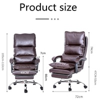 Chaise de jeu de massage de bureau de luxe Cadeira de Jogos ergonomique Silla Gamer con Masajeador Reposapies