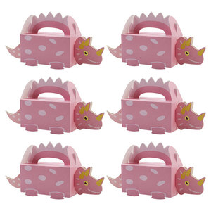 Cajas de Papel para Dulces con Diseño de Dinosaurio, Cajas de Regalo para <span class=keywords><strong>Galletas</strong></span>, Decoración para Fiestas de Cumpleaños y Baby Shower - Product Image 3