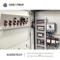 ACERETECH GF500/700 Penghancur Plastik Limbah Akurasi Tinggi untuk Pompa Mesin Gearbox Kontrol PLC untuk Serpihan Daur Ulang PET/PP/PE