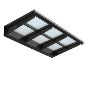 Toldo de Vidrio con Estructura de Acero para Decoración, Tiendas, Fábricas y Almacenes, Personalizable, Directo de Fábrica - Product Image 5