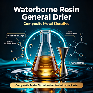 Siccative pour résine aqueuse à séchage général, pour composites métalliques, compatible avec les résines alkydes et acryliques modifiées à base d'eau - Product Image 1