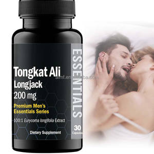 Essentiels Premium pour Hommes 200mg 100:1 Extrait d'Eurycoma Longifolia Tongkat Ali Capsule 30 Capsules Usage Adulte Complément Énergétique - Product Image 1