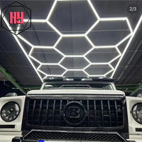 Prix usine 220v 110v haute qualité hexagonal led lumière plafond pour voiture Showroom Garage réparation atelier éclairage