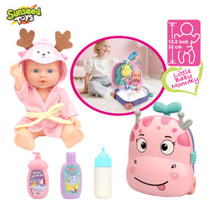 Sunseed - Juego de Accesorios de Alimentación para Muñecas de 10 Pulgadas, Maleta de Plástico, Artículos de Baño, Biberón, Inodoro, Cochecito, Escala 1:12, Interactivo - Product Image 4