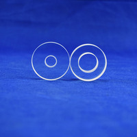 Anneau en quartz SiO2 de haute pureté |   Collier à bride poli de précision |   Composant semi-conducteur résistant à la chaleur, pureté 99,99 %, sur mesure