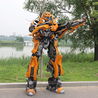 Costume de mascotte LED Bumblebee en EVA orange personnalisé, accessoire de dessin animé attrayant pour la publicité extérieure, l'exposition et la présentation statique