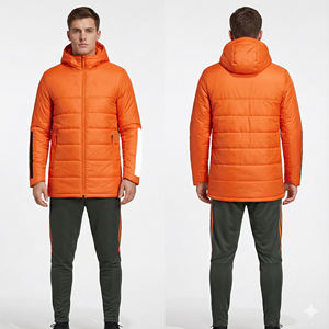 Ensembles de vestes matelassées de football chaudes d'hiver Manchesteres Napolies Psges Ensembles de manteaux rembourrés en coton épais pour le football Vestes à fermeture éclair pour hommes - Product Image 1