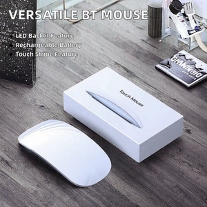 Souris sans fil BT à vente chaude, molette de défilement <span class=keywords><strong>tactile</strong></span>, style 3D, laser LED pour ordinateur portable, téléphone portable, tablette, souris sans fil universelle - Product Image 2