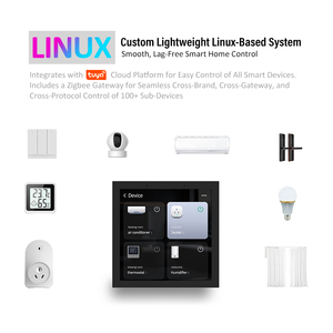 BCC-2501-HT-AC-AIRスマートホームサーモスタットゲートウェイ4インチZigbee内蔵Tuyaアプリ中央シーンコントロールパネル家庭用 - Product Image 3