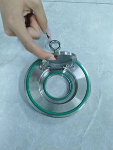 Clapet anti-retour à <span class=keywords><strong>disque</strong></span> unique en acier inoxydable à bas prix avec ressort, joint EPDM/PTFE/FKM pour l'eau DN100 DN150 OEM - Product Image 2