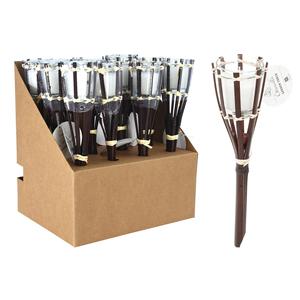 Torche de jardin cire bambou 30cm - Product Image 3