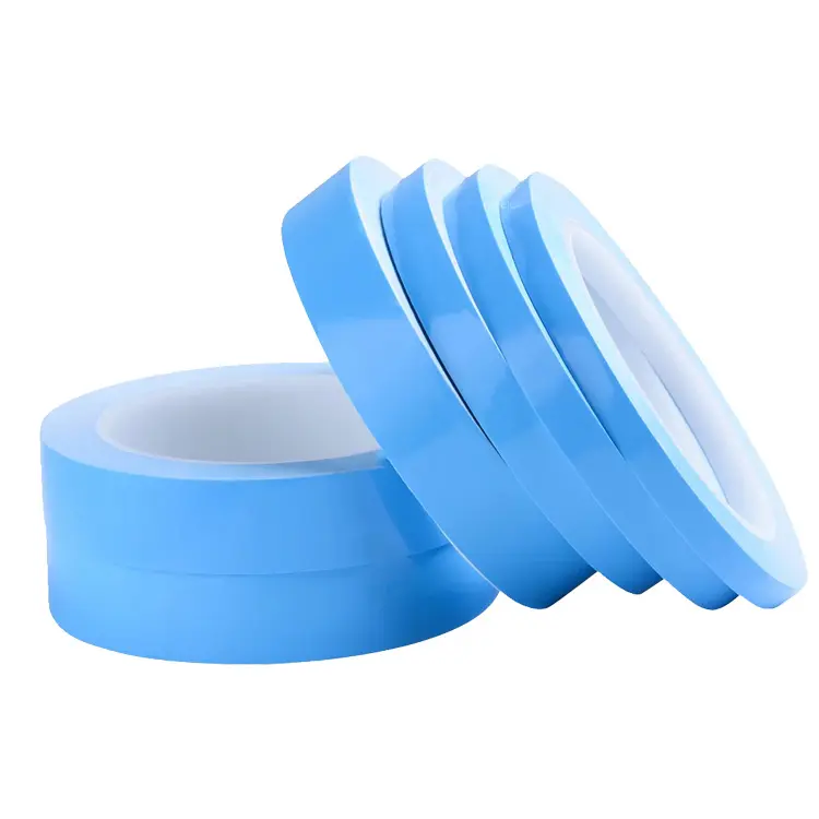 Ruban isolant double face en fibre de verre personnalisé, rouleau de tissu imperméable à l'eau, ruban adhésif thermique bleu