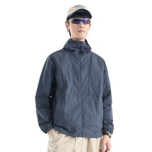 Chaqueta de seda de verano para hombre y mujer, diseño de hielo fino, cuello levantado, transpirable, Anti-UV, protección solar, Color sólido, ajuste holgado, nailon - Product Image 5
