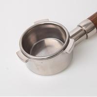 Manche en bois de noyer en acier inoxydable, accessoires de bar ista, 3 oreilles, 54mm, café, sans fond