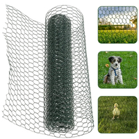 Kit de bricolage en treillis hexagonal en PVC vert sur mesure pour clôture de jardin, cage à volailles, artisanat