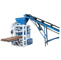 Machine semi-automatique QT4-23A pour la fabrication de blocs creux avec extrudeuse sous vide, pour briques en béton et pavés en ciment, faible investissement