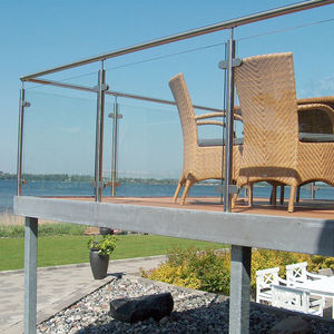 깨지지 않는 강화유리 클램프 난간 라미네이트 발루스트레이드 시스템 스테인리스 스틸 기둥 할인 가격 빌라 호텔 발코니 - Product Image 2