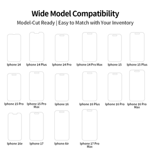 Phim bảo vệ màn hình điện thoại chống nhìn trộm, chất liệu hydrogel mờ HD, bán buôn, dành cho <span class=keywords><strong>iPhone</strong></span> 15, 16, 17 Pro Max Plus - Product Image 2