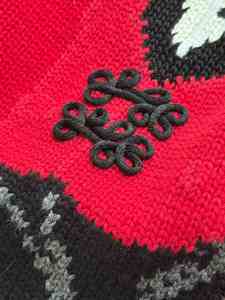 Maglione da <span class=keywords><strong>Donna</strong></span> RL con Logo Frontale, 100% Cotone Anti-Pilling, 500g, Autunno Inverno, Nuovo Anno, Orso <span class=keywords><strong>Rosso</strong></span> Cartoon, Collo Tondo Lungo - Product Image 4