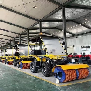 Quitanieves con Cabina de Conducción, Escoba Quitanieves Multiusos con Parabrisas Grande para Techo, Pala Quitanieves de 1.5 m - Product Image 6