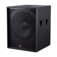 Subwoofer professionnel simple de 18 pouces, 800 W, haute puissance, en contreplaqué de bouleau