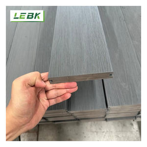 Moderno impermeable Exterior personalizado teca Durable antideslizante WPC cubierta sólida azulejos tableros para Parque uso al aire libre - Product Image 1