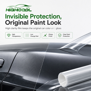 HIGHCOOL Premium Clear TPU PPF Film High Gloss Scratch Resistant Self Healing Car Exterior <b>Paint</b> Protection Wrap - Product Image 4