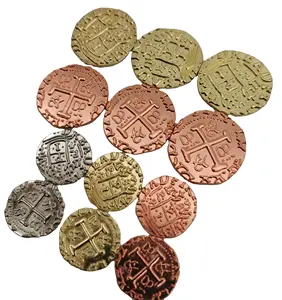Monete metalliche personalizzate all'ingrosso monete da gioco multi-formato in oro e argento