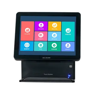 DLSUM yüksek kaliteli hepsi bir arada POS makinesi müşteri ekranı ile çin'den restoran için