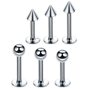 Hélice de acero inoxidable para uñas, Kit de mancuerna curvada, <span class=keywords><strong>Tragus</strong></span>, anillo para labio, <span class=keywords><strong>flecha</strong></span>, cono, ceja, Piercing para el cuerpo, joyería al por mayor - Product Image 1