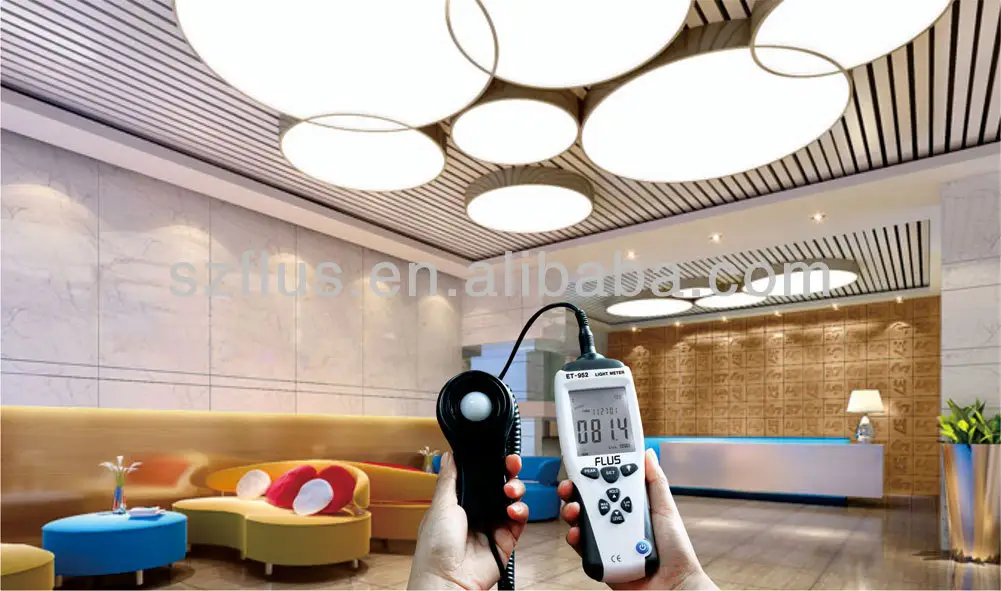 Misuratore di luce digitale con luminosità dello schermo del misuratore Par del misuratore di Lux portatile Et-952