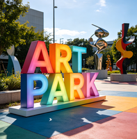 Letrero LED Gigante Personalizado, Letras Programables RGB a Todo Color, Pantalla para Eventos, Fiestas, Decoración de Parques y Arte al Aire Libre