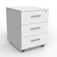 Meuble de rangement mobile sous bureau avec serrure à clé, meuble bas de rangement pour bureau, maison, école, hôtel