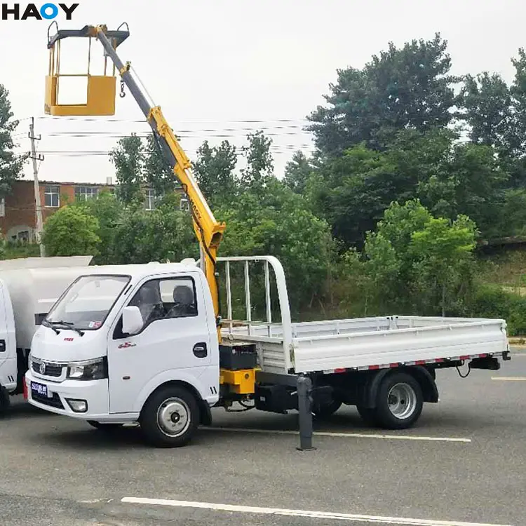 HAOY Sales Small Mini Mounted Pickup China Knuckle Boom Used Manipulator Cars Truck Crane