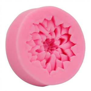 K250 Lotus Chrysanthemum Flowers Wedding Cake Decorating Tools DIY Baking Fondant Silicone Mold Soap <b>Mould</b> - Product Image 3