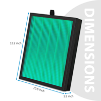 Filter Pengganti MK07 4-in-1 H10 True HEPA & Filter Karbon Aktif untuk Mobil & RV Kompatibel dengan Pembersih Udara MK07