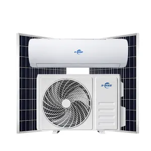 Climatiseur hybride solaire ultra silencieux de 9 000BTU CA/CC à énergie propre pour usage domestique avec prise américaine