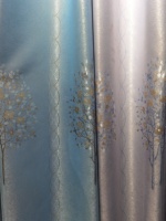 Tissu de rideau de haute qualité et haute précision à motif de fleurs de petits arbres, adapté à la décoration intérieure et à un usage commercial