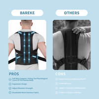 Correcteur de posture ajustable et souple pour clavicule, soutien dorsal supérieur, épaules et lombaire pour hommes et femmes, avec soulagement de la douleur