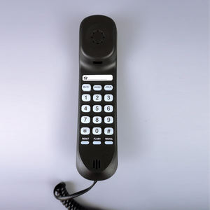 Téléphone d'hôtel en plastique à deux lignes, étanche, son clair, combiné noir/blanc, EXCELLTEL CDX-9602B, idéal pour salle de bain d'hôtel - Product Image 4