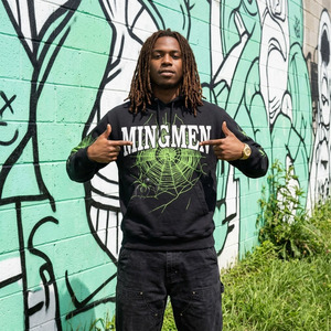 Felpa con Cappuccio Oversize Unisex Mingmen Streetwear, Stampa Personalizzata con Grafica a Ragnatela, Felpe Pesanti in Cotone per Uomo - Product Image 1