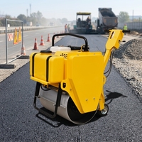 Mini-compacteur routier portatif à entraînement hydraulique RWYL22, à tambour unique, pour la compactation de l'asphalte