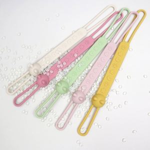 Nouveau design jouets de dentition en silicone sans BPA porte-sucette en silicone clips factices pour bébé - Product Image 4